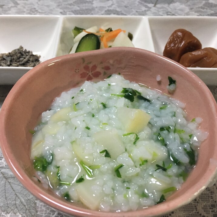 簡単!お餅入り★七草がゆ★